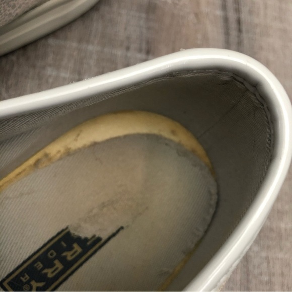 Sperry Seacoast Silver White Metallic Low Top Sneaker 7.5 - Picture 8 of 8